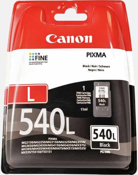 Canon PG-540L Black (5224B010) vásárlás, olcsó Canon Toner, festékpatron,  festékszalag árak, Canon PG-540L Black (5224B010) boltok