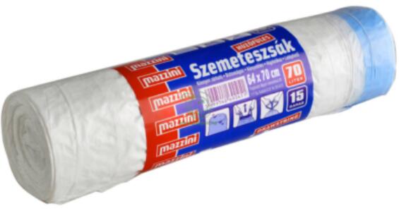 húzófüles szemeteszsák 70l 15db/ csomag