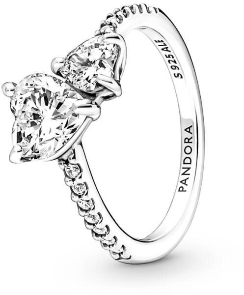 Vásárlás: Pandora Dupla szív szikrázó Ezüst Gyűrű - 191198C01-48  (191198C01-48) Gyűrű árak összehasonlítása, Dupla szív szikrázó Ezüst Gyűrű  191198 C 01 48 191198 C 01 48 boltok