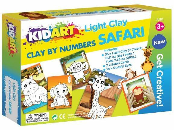 Gyurmázz számok szerint! Modellező gyurma készlet - Szafari (DIY-CBN-SF)
