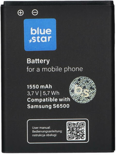Blue Star Samsung Galaxy Mini 2 / Young / Galaxy Ace Plus Blue Star Premium  akkumulátor 1550mAh Li-Ion EB-464358VU vásárlás, olcsó Mobiltelefon  akkumulátor árak, akciók