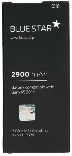 Blue Star Samsung Galaxy A5 2016 Blue Star akkumulátor 2900mAh Li-Ion  EB-BA510ABE vásárlás, olcsó Mobiltelefon akkumulátor árak, akciók