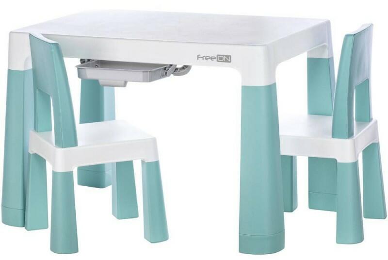 Apollo Masă pentru copii cu 2 scaune din plastic FreeON Neo, verde (Set masa  si scaun copii) - Preturi
