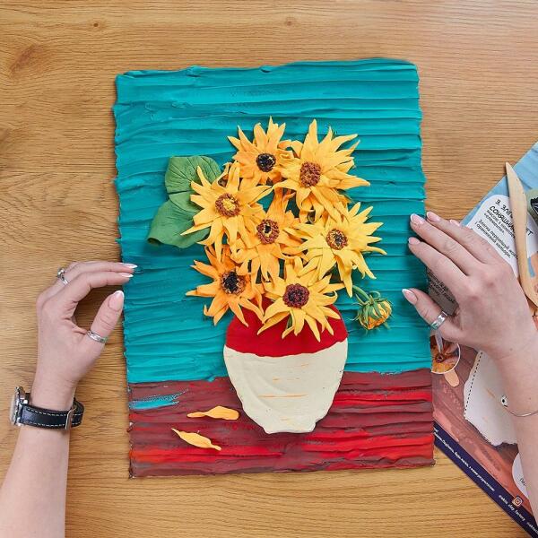 Sensory Art: Képkészítő gyurmakészlet Vincent van Gogh - Napraforgók (10008)