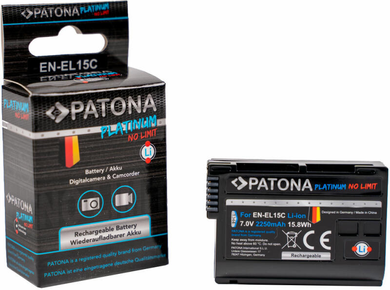 PATONA Acumulator replace Nikon EN-EL15C Patona Platinum (PT-1344) ( Acumulator foto - video) - Preturi