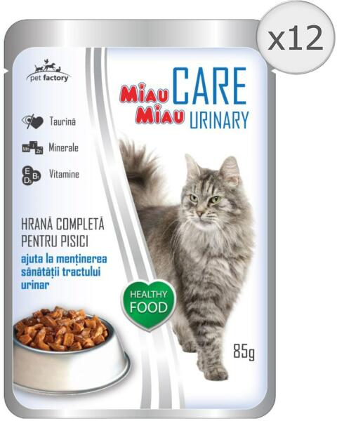 Vásárlás: Miau Miau Care Urinary nedves macskaeledel, hal, tasakos, 12x85 g  Macskaeledel árak összehasonlítása, Urinary nedves macskaeledel hal tasakos  12 x 85 g boltok