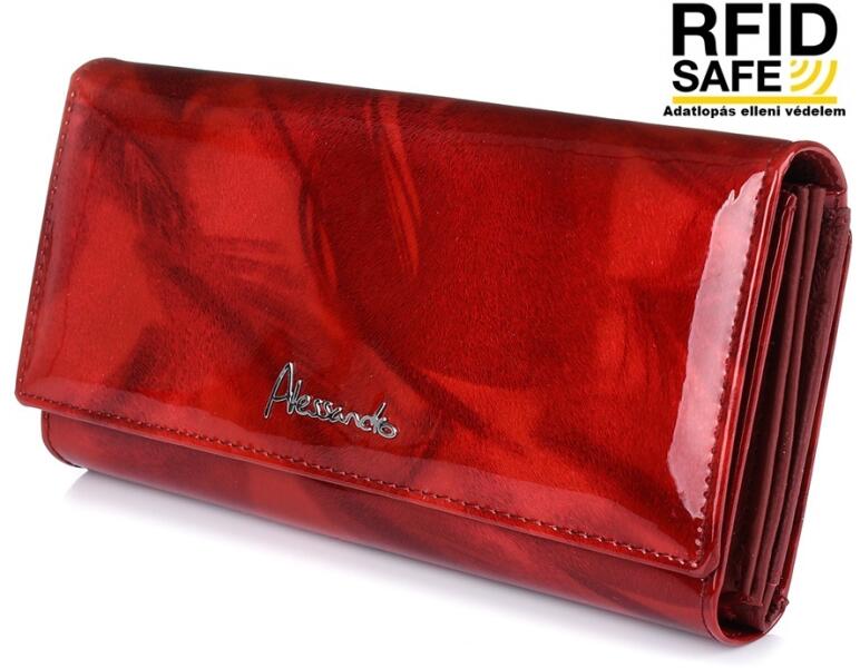 Vásárlás: Alessandro Paoli RF védett hosszú, irattartós , árnyalt mintás  piros lakk pénztárca 52-69 - minosegitaska Pénztárca árak összehasonlítása,  RF védett hosszú irattartós árnyalt mintás piros lakk pénztárca 52 69  minosegitaska boltok