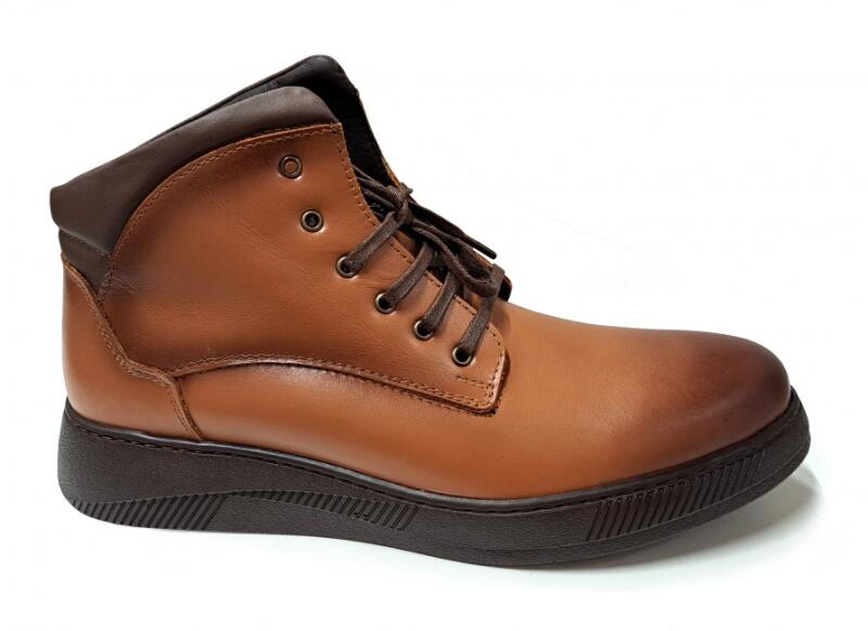 Ciucaleti Shoes Ghete barbati casual, sport, din piele naturala, cu  elastic, imblanite - GS415M2 (Cizma, bocanci barbati) - Preturi