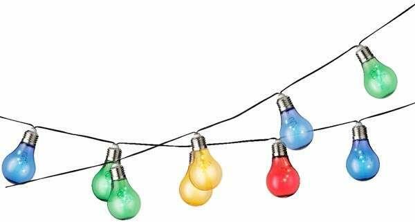 Vásárlás: Lumineo Napelemes villanykörte füzér 4, 5 m, színes, 10 izzó, 50  LED (40101152) Kültéri lámpa árak összehasonlítása, Napelemes villanykörte  füzér 4 5 m színes 10 izzó 50 LED 40101152 boltok