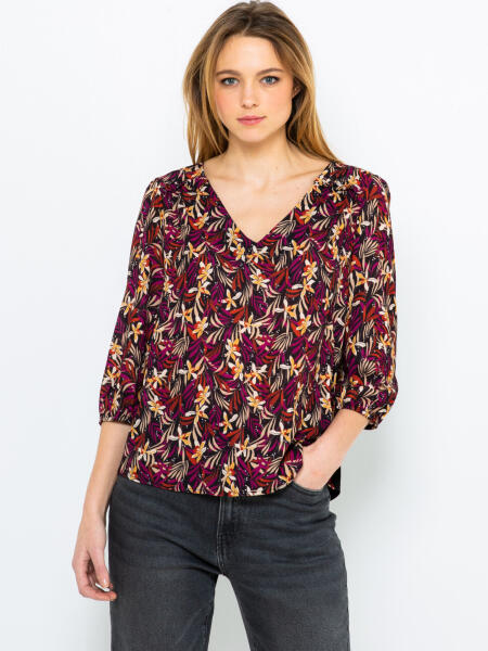 CAMAIEU Bluză CAMAIEU | Roșu | Femei | XS - bibloo - 37,00 RON (Bluza dama)  - Preturi