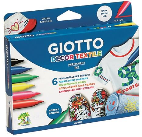 Vásárlás: GIOTTO Textilmarker GIOTTO 6db-os készlet - papiriroszerplaza  Marker árak összehasonlítása, Textilmarker GIOTTO 6 db os készlet  papiriroszerplaza boltok