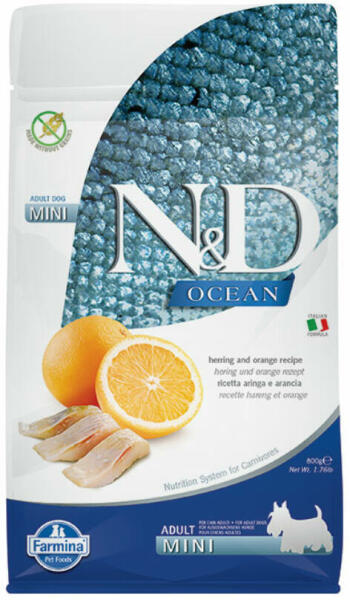 Ocean Adult Mini Herring & Orange 800 g