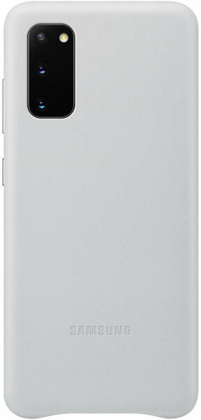 Galaxy S20 Leather cover light grey (EF-VG980LSEGEU)
