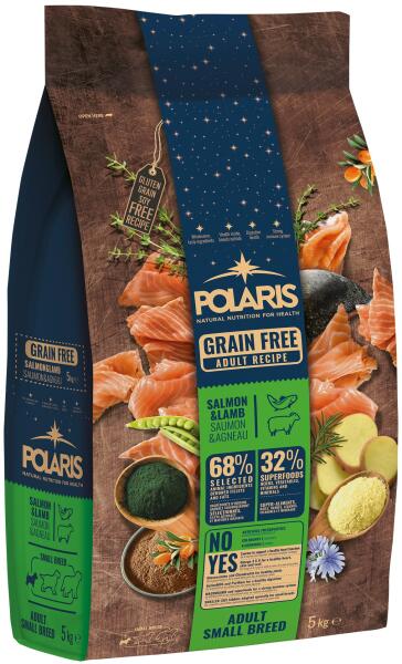 Vásárlás: POLARIS Grain Free Small Breed Adult Salmon & Lamb 5 kg Kutyatáp  árak összehasonlítása, Grain Free Small Breed Adult Salmon Lamb 5 kg boltok