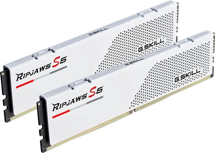 G.SKILL Ripjaws 32GB(2×16GB) DDR5 ホワイト G.SKILL Ripjaws S5 32GB (2x16GB) DDR5 6000MHz F5-6000J3238F16GX2