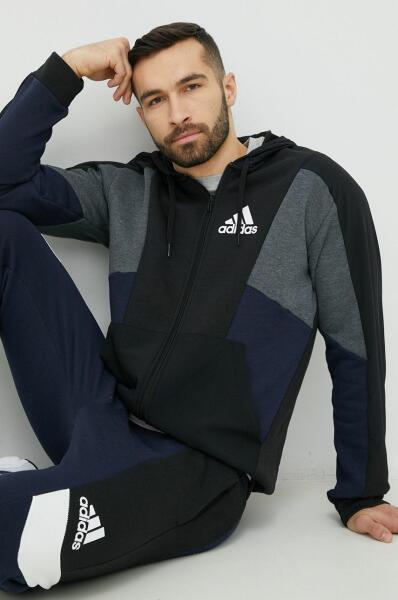 Vásárlás: Adidas felső fekete, férfi, mintás, kapucnis - fekete S - answear  - 19 190 Ft Férfi pulóver árak összehasonlítása, felső fekete férfi mintás  kapucnis fekete S answear 19 190 Ft boltok