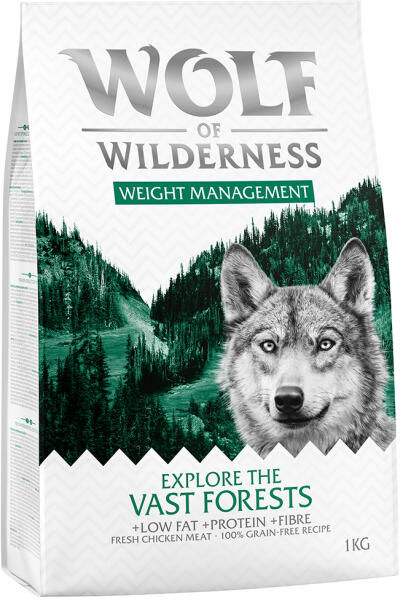 Wolf of Wilderness 1кг Adult Explore The Vast Forests - Weight Management  Wolf of Wilderness храна за кучета, с пиле Храна за кучета Цени, оферти и  мнения, списък с магазини, евтино Wolf