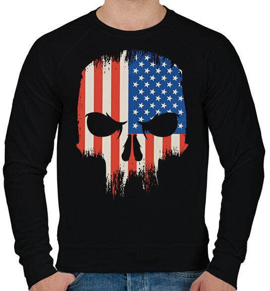 Vásárlás: printfashion Amerikai zászló koponya USA - Férfi pulóver - Fekete  Férfi pulóver árak összehasonlítása, Amerikai zászló koponya USA Férfi  pulóver Fekete boltok