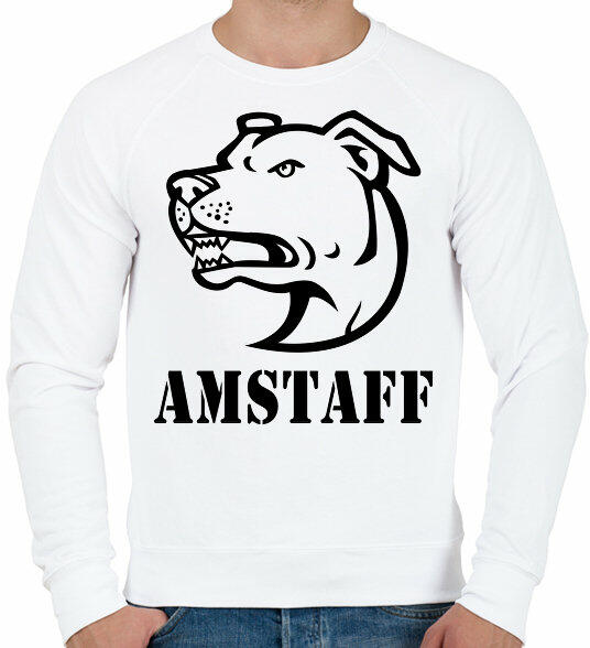 Vásárlás: printfashion Amstaff 02 - Férfi pulóver - Fehér Férfi pulóver  árak összehasonlítása, Amstaff 02 Férfi pulóver Fehér boltok