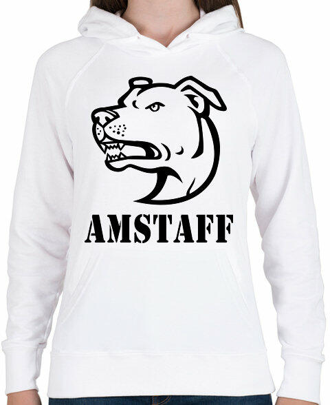 Vásárlás: printfashion Amstaff 02 - Női kapucnis pulóver - Fehér Női pulóver  árak összehasonlítása, Amstaff 02 Női kapucnis pulóver Fehér boltok