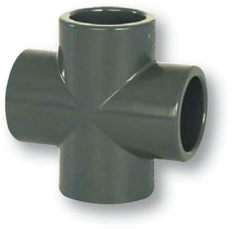 PVC idom - kereszt 50 mm, DN=50 mm, d=61 mm, ragasztás / ragasztás