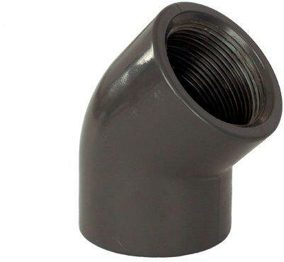 PVC idom - Könyök 45° DN=50 mm / 1 1/2 int. , ragasztás / belső menet