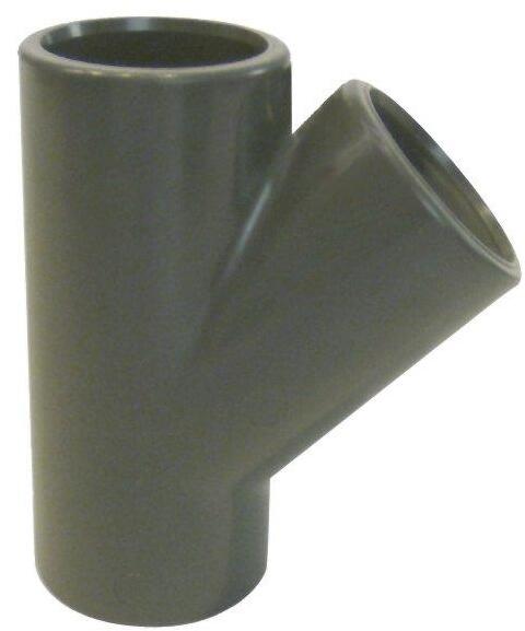 PVC idom - T-idom 45° DN=50 mm, d=63 mm, ragasztás / ragasztás