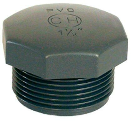 PVC idom - Zárókupak 1/2 ext, DN=1/2, külső menet