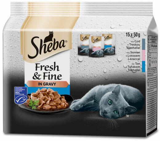 Fresh & Fine fish in gravy 15x50 g