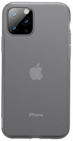 Apple iPhone 11 Pro Max Jelly Liquid Silica Gel Protective cover transparent black (WIAPIPH65S-GD01) (WIAPIPH65S-GD01)