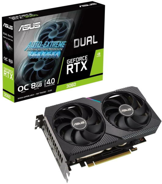 ASUS GeForce RTX 3060 Dual OC 8GB GDDR6 128bit (DUAL-RTX3060-O8G