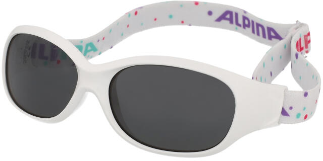 Alpina Flexxy Kids white dots A8495410 Слънчеви очила Цени, оферти и  мнения, списък с магазини, евтино Alpina Flexxy Kids white dots A8495410