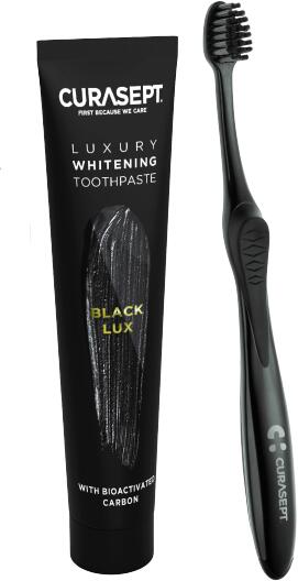 Vásárlás: CURASEPT Black Lux + fogkefe 75 ml Fogkrém árak összehasonlítása,  Black Lux fogkefe 75 ml boltok