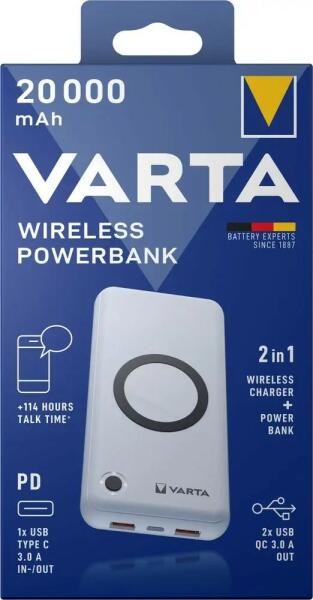 Vásárlás: VARTA 20000 mAh (57909101111) Power bank, külső akkumulátor árak  összehasonlítása, 20000 mAh 57909101111 boltok