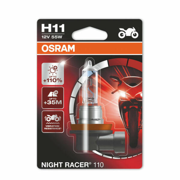 Vásárlás: OSRAM Night Racer H11+50% motorkerékpár izzó 3200K  (4052899253742) Autó izzó árak összehasonlítása, Night Racer H 11 50  motorkerékpár izzó 3200 K 4052899253742 boltok