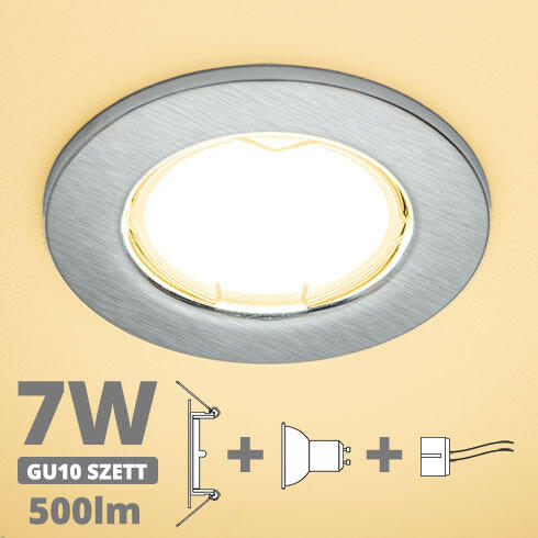 Vásárlás: V-TAC LED spot szett: mattkróm keret + 6, 5 Wattos, meleg fehér  GU10 LED lámpa + GU10 csatlakozó (kettesével rendelhető) (24151) Beépíthető  lámpa árak összehasonlítása, LED spot szett mattkróm keret 6