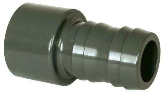 PVC idom - Tömlővéges csatlakozó 38 x 50 mm, d=38 mm x 50 mm, ragasztás