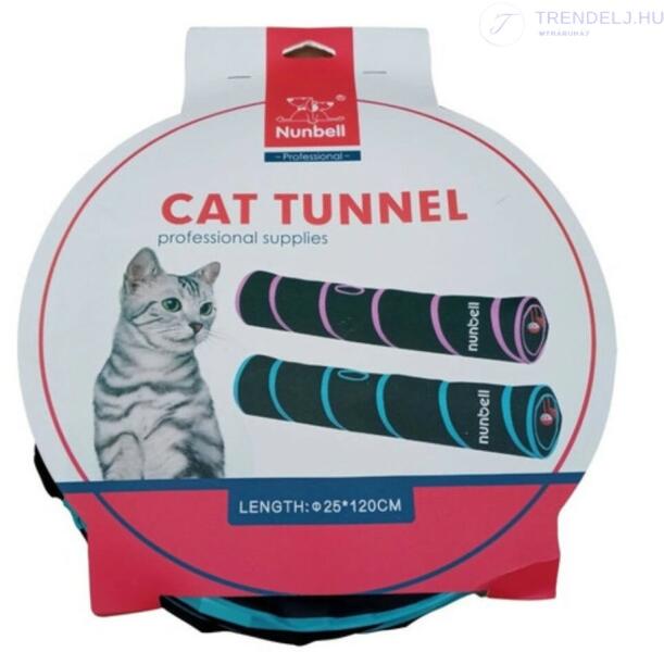 Vásárlás: Nunbell Macska alagút, Nunbell - Kék és fekete Játékok macskáknak  árak összehasonlítása, Macska alagút Nunbell Kék és fekete boltok