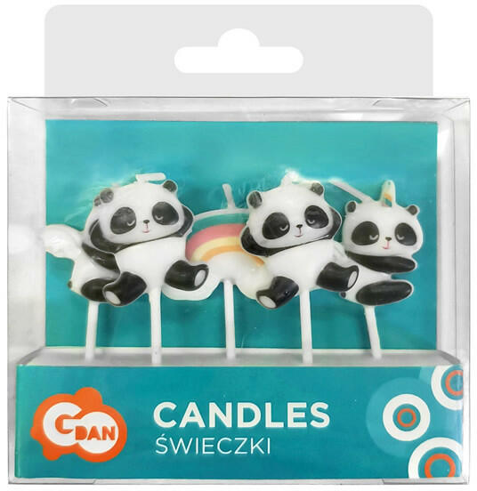 Gyertya panda 5db (LUFI569734)