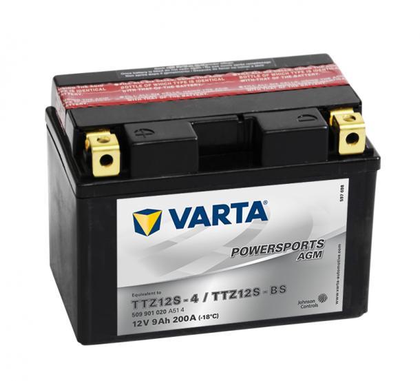 VARTA Powersports AGM 12V 9Ah left+ YTZ12S-4/YTZ12S-BS 509901020A514  (Acumulator moto) - Preturi