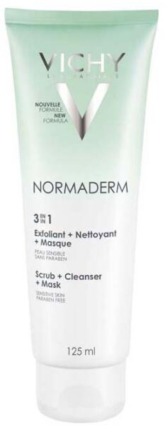 Normaderm Triactiv 3in1 arctisztító radír és maszk 125 ml