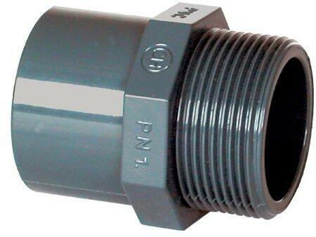 PVC idom - külső menetes szűkítő karmantyú 25-20 x 3/4 ext. , ragasztás / külső menet