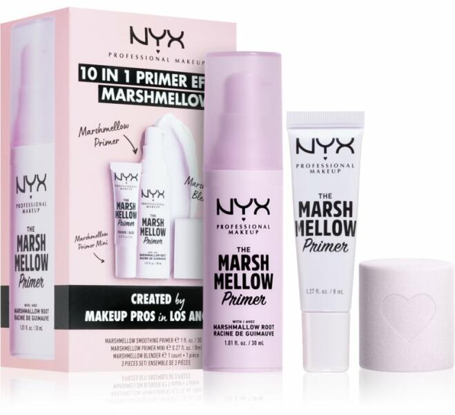 NYX Professional Makeup The Marshmellow Primer подаръчен комплект (под фон  дьо тен) Подаръчен комплект Цени, оферти и мнения, списък с магазини,  евтино NYX Professional Makeup The Marshmellow Primer подаръчен комплект  (под фон