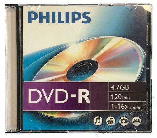 Philips DVD-R 4, 7 GB 16x slim tokos DVD lemez írható CD, DVD vásárlás,  olcsó Philips DVD-R 4, 7 GB 16x slim tokos DVD lemez írható DVD, CD árak,  akciók