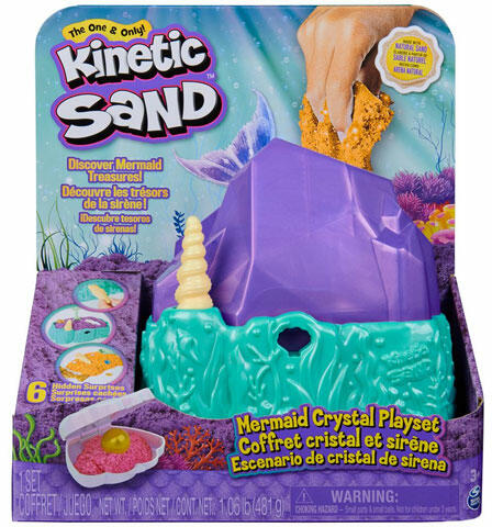 Kinetic Sand - Sellő kristály homokgyurma játékszett (6064333)