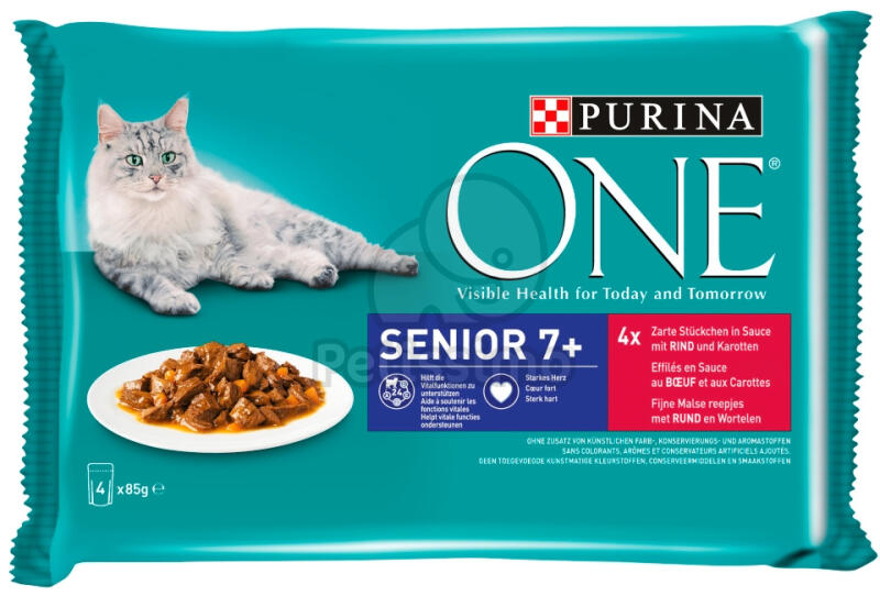 Senior 7+ beef 4x85 g