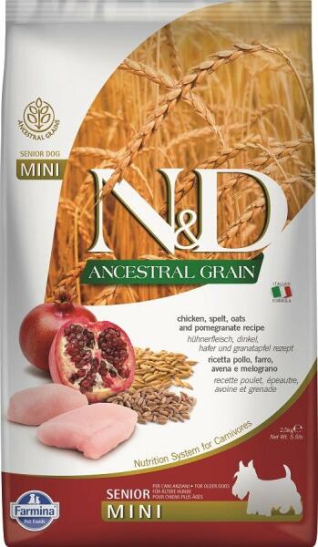 Ancestral Grain Senior Mini Chicken & Spelt & Oats & Pomegranate 2,5 kg