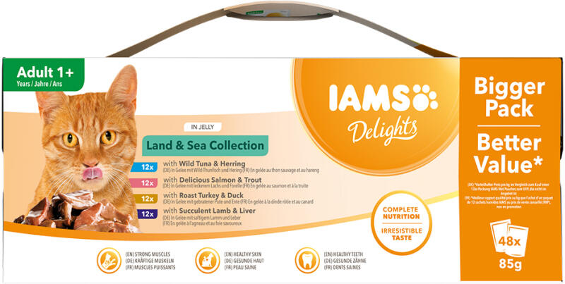 Delights Adult Land & Sea Collection in jelly 48x85 g
