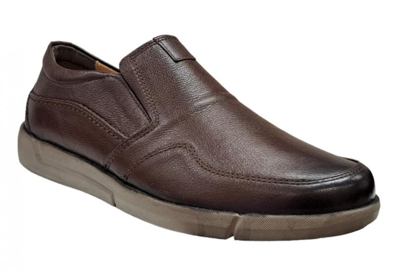 Ciucaleti Shoes Pantofi barbati, casual, din piele naturala, cu elastic,  Maro, TEST48M - ciucaleti (Pantof barbati) - Preturi