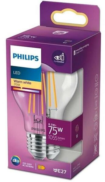 LED Izzó VINTAGE Philips A60 E27/8, 5W/230V 2700K P5394 (P5394)